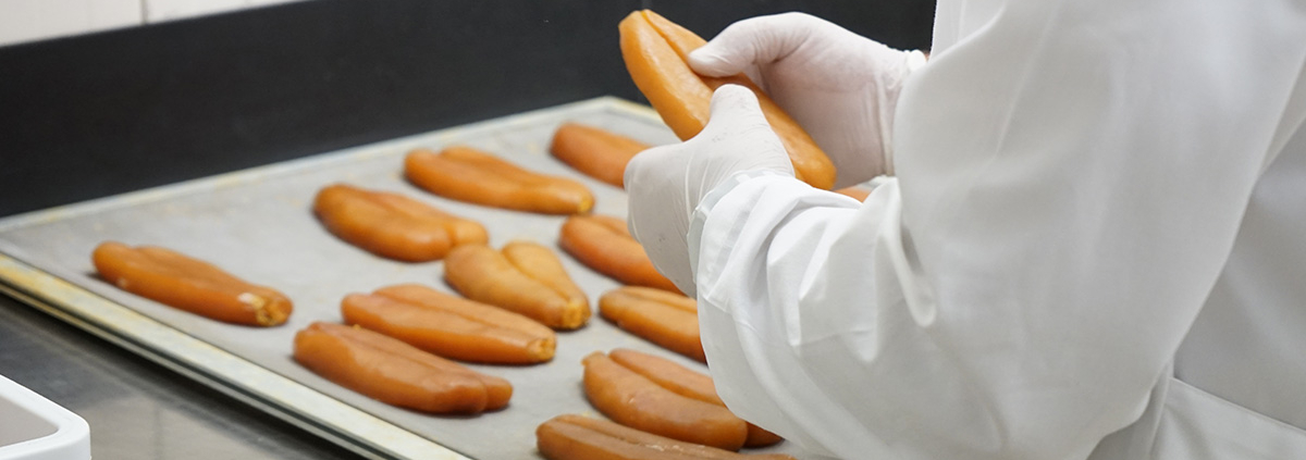 Controllo qualità della Bottarga di Muggine in Baffe