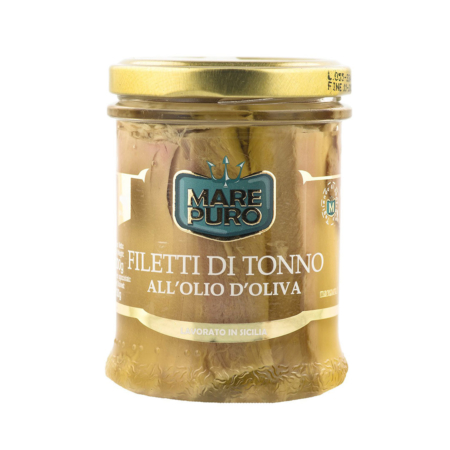 Tuna fillets in olive oil in a jar by Blue Marlin
